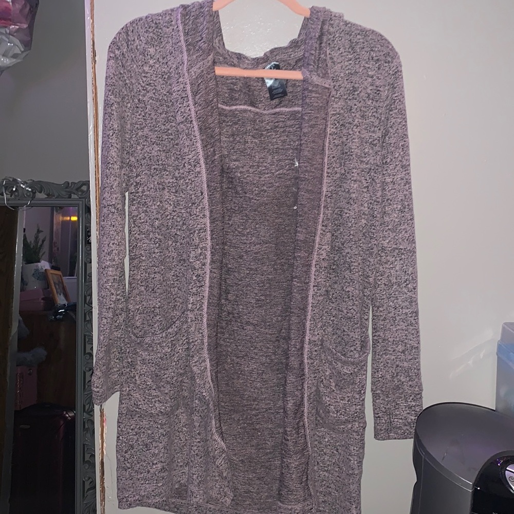 Cardigan with a hood